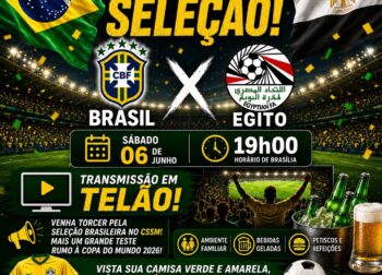 Esquenta para a COPA 2026 – Brasil X Egito